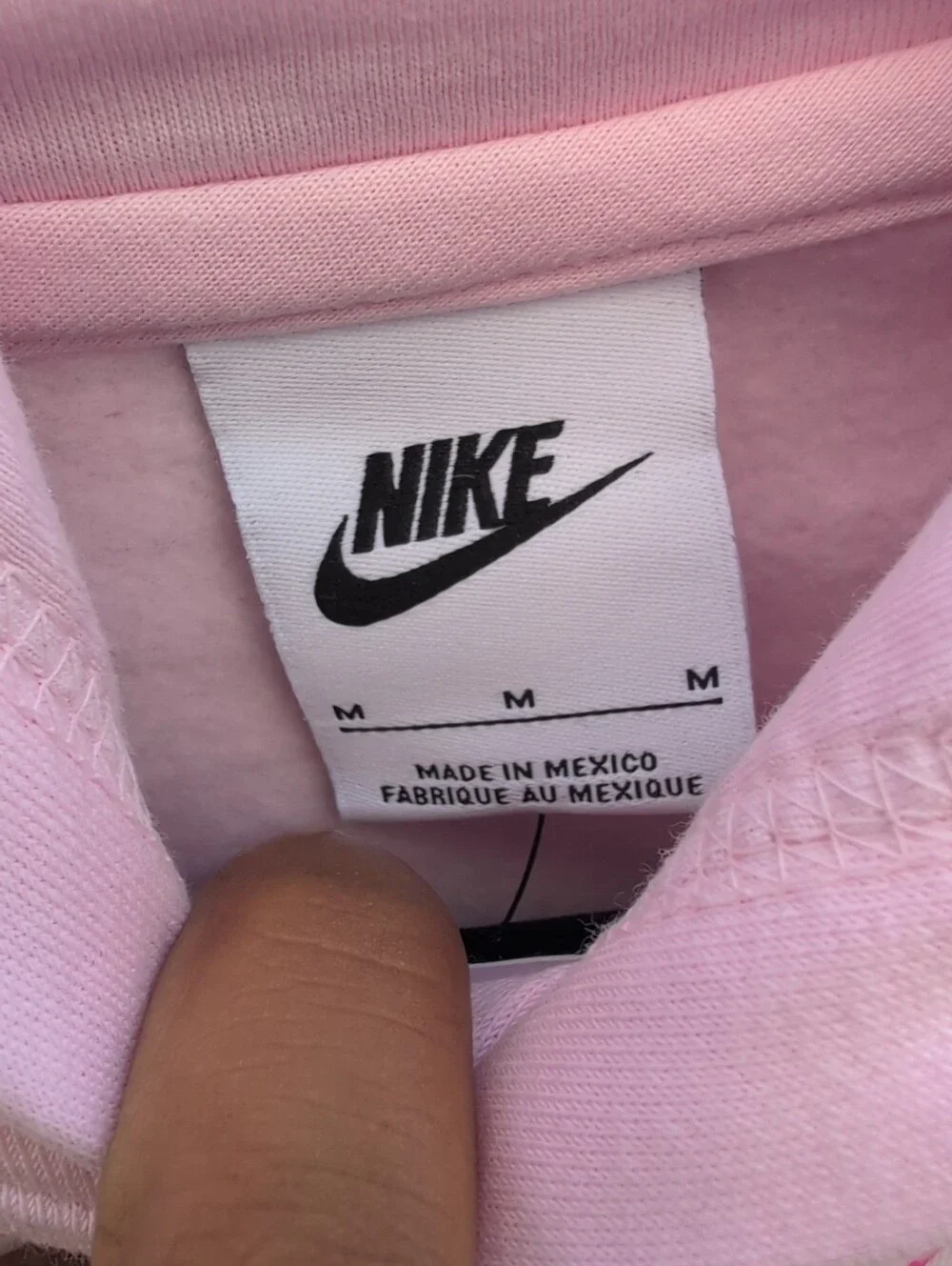 Boys Pink Nike Cheer fleece pullover Hoodie Size Medium NWT